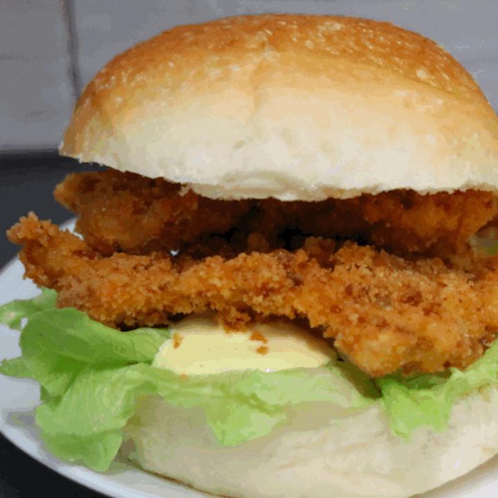 Schnitzel Burger from Swiss restaurant & delivery 24/7 Siem Reap TukOut